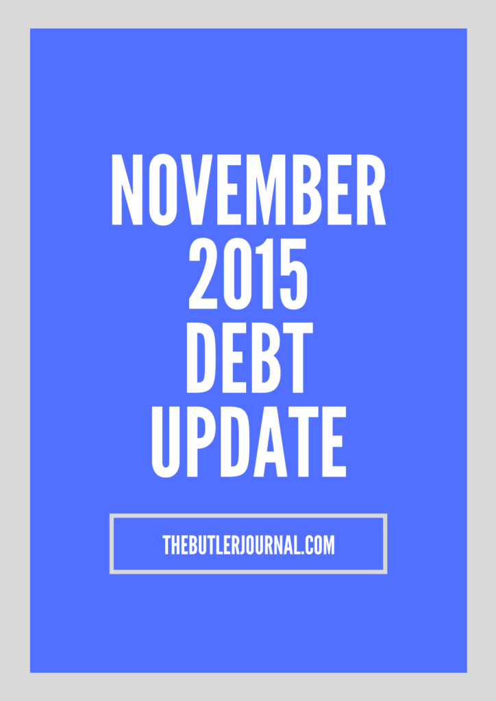 What's going on everyone? I hope y'all had a good Thanksgiving. This is my November 2015 debt update. Keep reading to see how I did.